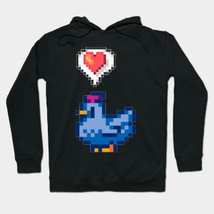 Stardew Valley Happy Blue Chicken Hoodie